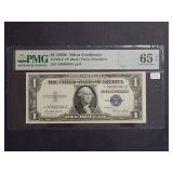 1935 E $1 Silver Certificate PMG 65