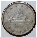 1935 Canada Silver Dollar