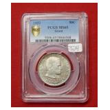 1922 Grant Silver Half PCGS MS65