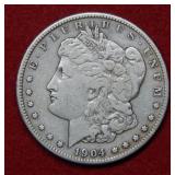 1904 S Morgan Silver Dollar Coin