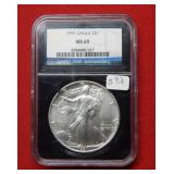 1991 Silver Eagle 1oz NGC MS69