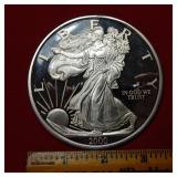 2000-1/2lb .999 Fine Silver - Silver Eagle Replica