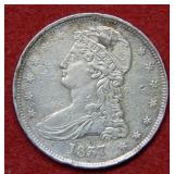 1837 Bust Silver Half Dollar - Reeded Edge