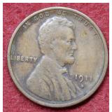 1911 S Lincoln Wheat Cent
