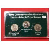 1999 Commemorative Quarter Set - UNC and Proof