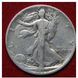 1919 S Walking Liberty Silver Half Dollar