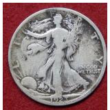 1923 S Walking Liberty Silver Half Dollar Coin