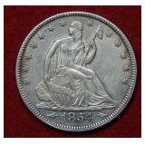 1854  Seated Liberty Silver Half with Arrows