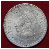 1948 Mexico 5 Peso Coin
