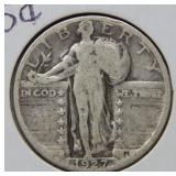 1927 S Standing Liberty Silver Quarter