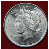 1922 D Peace Silver Dollar