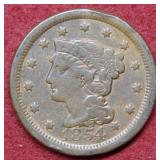 1854 Large Cent