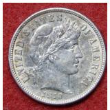 1910 S Barber Silver Dime