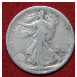 1917 S OBV Walking Liberty Silver Half