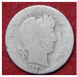1904 S Barber Silver Dime