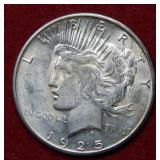 1925 S Peace Silver Dollar Coin