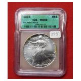 1995 Silver Eagle 1oz ICG MS69