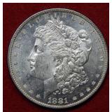 1881 Morgan Silver Dollar Coin