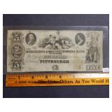 1811 $5 Merchants & Manufacturers Bank Note