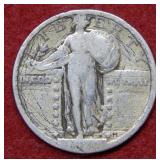 1920 S Standing Liberty Silver Quarter
