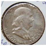1952 Franklin Silver Half Dollar