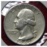 1941 Washington Silver Quarter