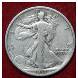 1917 Walking Liberty Silver Half