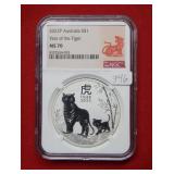2022 Australia "Year of the Tiger" NGC MS70