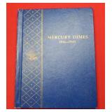 (74) Mercury Silver Dimes with Free Book