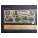 $3 State Bank of New Brunswick Note