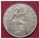 1921 Great Britain Large Cent