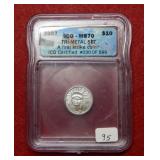 2007 Platinum Eagle  $10 ICG MS70