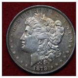 1878 8 Tail Feathers Morgan Silver Dollar Coin