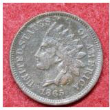 1865 Indian Head Cent Coin