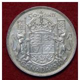 1940 Canada Silver Half Dollar Coin