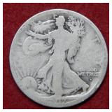 1917 D OBV Walking Liberty Silver Half