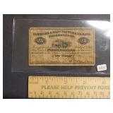 1862 Farmers and Manufacturing 25 Cent Fractional