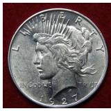 1927 D Peace Silver Dollar