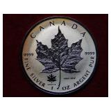 2017 $5 Canada Maple Leaf 1oz Silver
