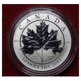 2012 $10 Canadian Silver Maple Leafe Coin