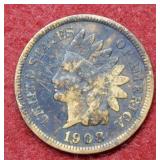 1908 S Indian Head Cent
