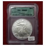 2000 Silver Eagle 1oz ICG MS69