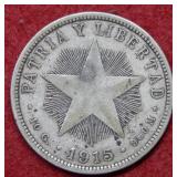 1915 Cuba 50 Centavos