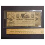 18?8 $20 Bank Note - City of Pittsburgh