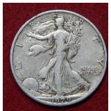1929 D Walking Liberty Silver Half