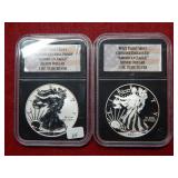 2013 W Reverse Proof & Enhanced Silver Eagles