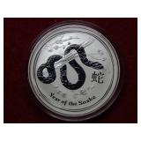 2013 Australia "Year of the Snake" 1oz Silver $1