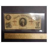 1855 $1 State of Rhode Island Note