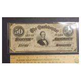 1864 $50 CSA Note T-66