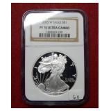 2005 W Silver Eagle 1oz NGC PF70 Ultra Cameo
